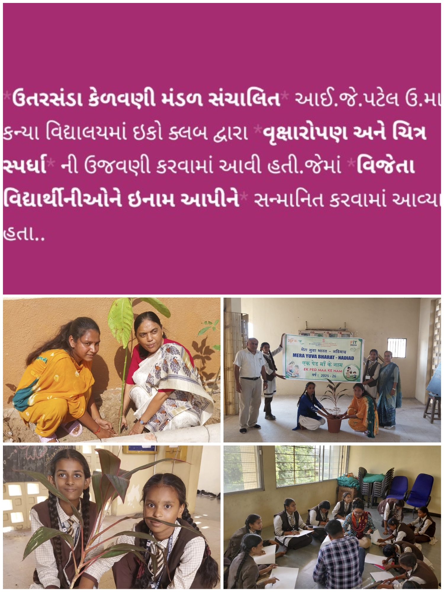 ઈકો ક્લબની પ્રવૃતિ